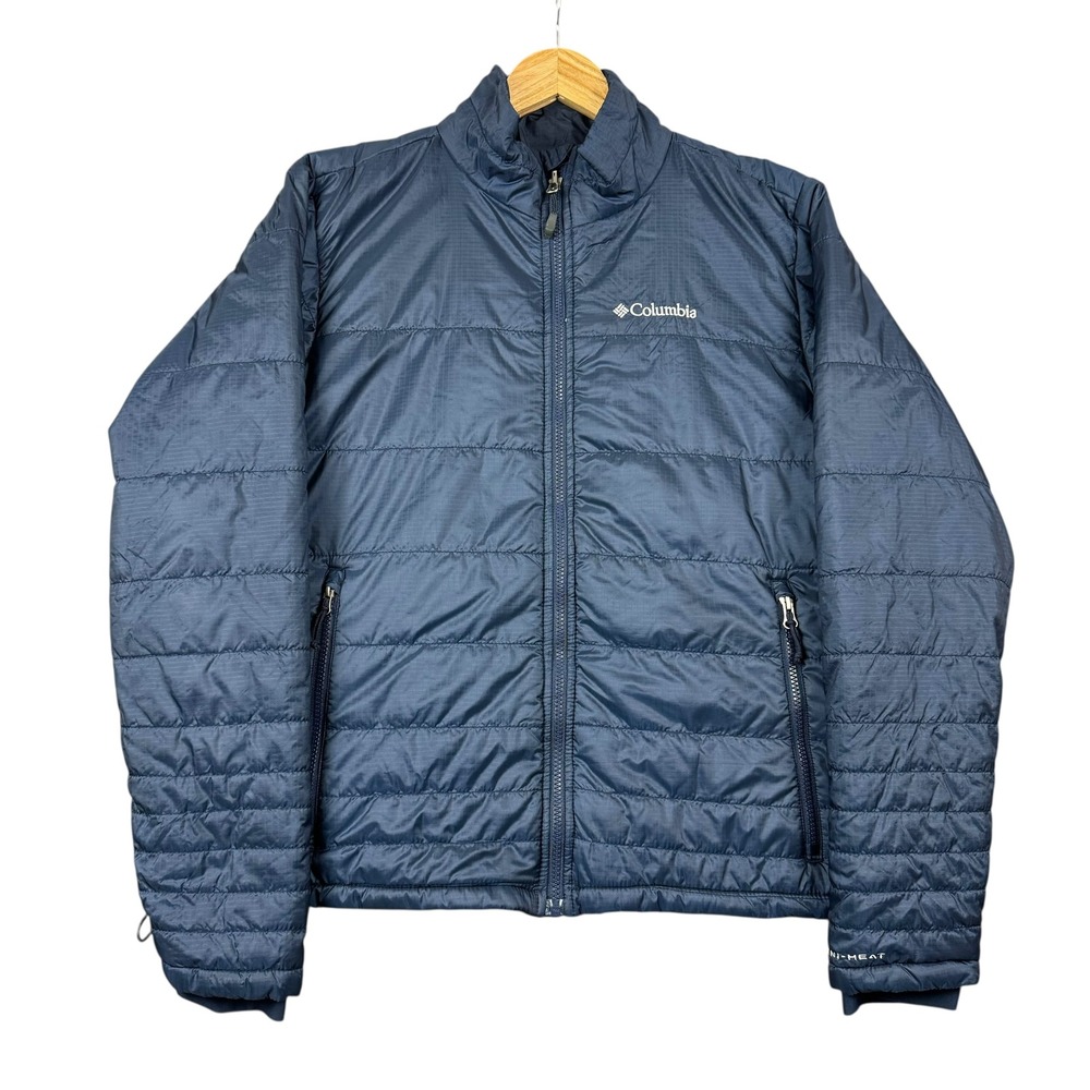 Columbia Jacket Men Medium Blue Omni Heat Interchange Puffer Outdoor Gorpcore
